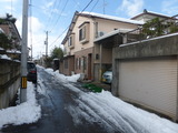 除雪車が入った我が家前