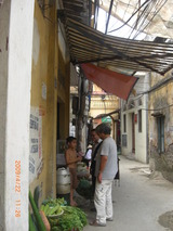 ハノイの小路の風景