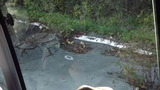 道路も陥没し