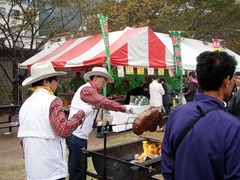 謝肉祭飛騨牛を焼く