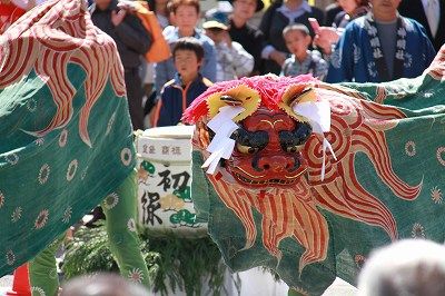 森八幡宮獅子