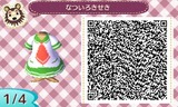 とびだせどうぶつの森で夏色キセキの制服QRコード作ったよぉ〜