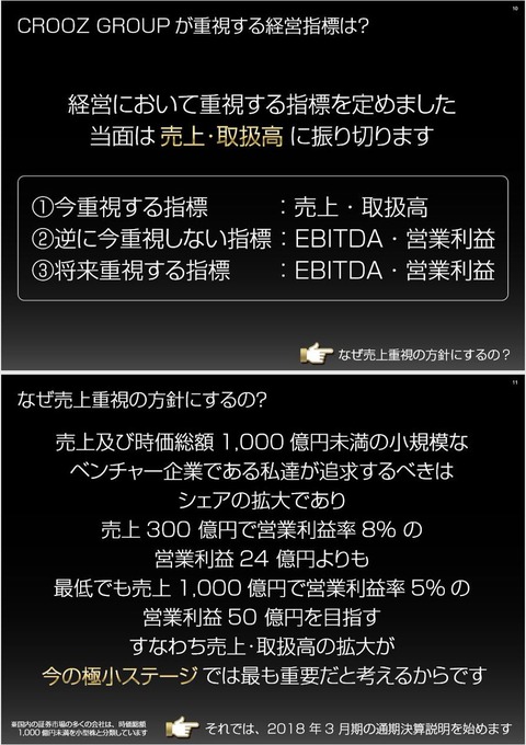 ゲーム屋のクルーズ、100億円事業を100社で20XX年までに時価総額1兆円以上の企業生命体に