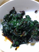さつまいもの葉の和え物