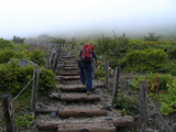 小雨の樽前山