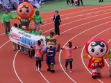 人KENまもるくん&あゆみちゃんとサンチェ