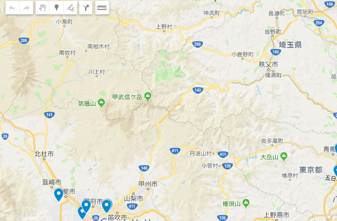 埼玉山梨長野