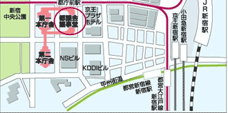 都民ホール地図