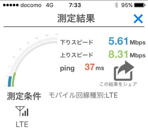 OCNモバイルONE速度朝