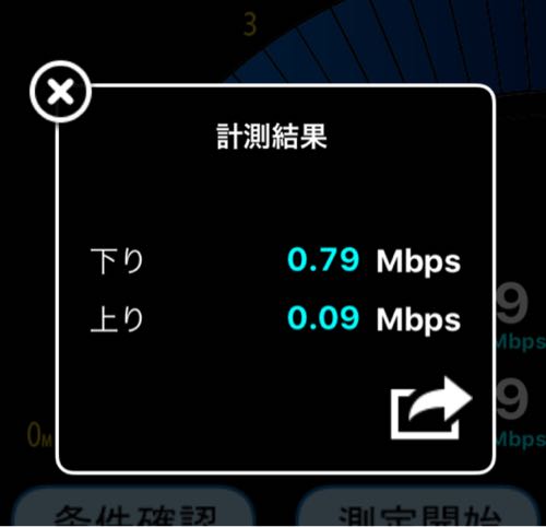 DMM SIM速度スクショ低速モード