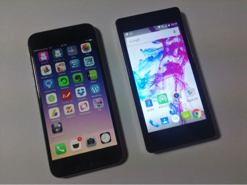 iPhoneとの比較写真大きさ