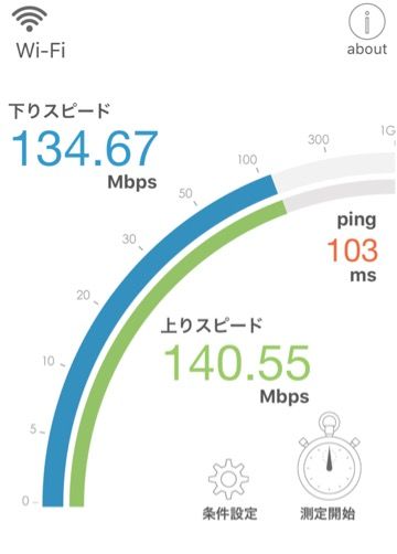 NURO光速度チェックスクショ