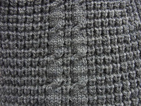 SHAWL COLLAR CARDIGAN (POPCORN&CABLE)