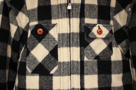 Quilted Lining Zip-Front Shirt