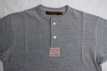 HENLEY NECKED TYPE SHORT SLEEVE SHIRT