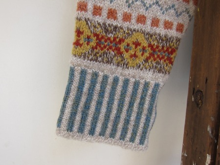 PRINCE OF WALES TYPE FAIR ISLE V NECK