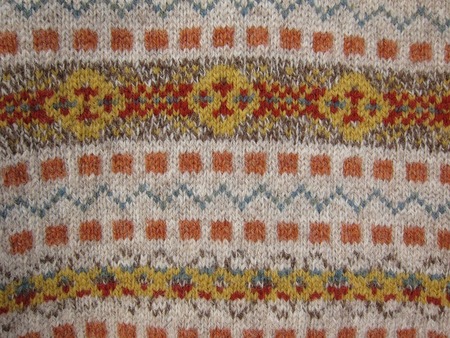 PRINCE OF WALES TYPE FAIR ISLE V NECK