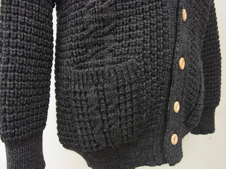 SHAWL COLLAR CARDIGAN (POPCORN&CABLE)