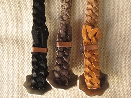 Mid 1960s Cowhide Braided Bracelet