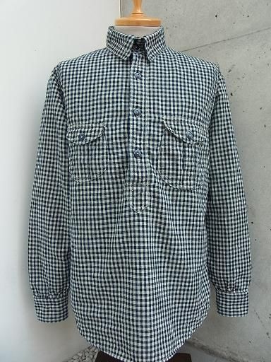 フリーホイーラーズ ロコモーティブファイヤーマンシャツ 16 LOCOMOTIVE FIREMAN SHIRT - INDIGO CHECK : McFly (マクフライ
