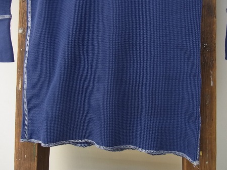 HENLEY NECK THERMAL 3/4 SLEEVE SHIRT
