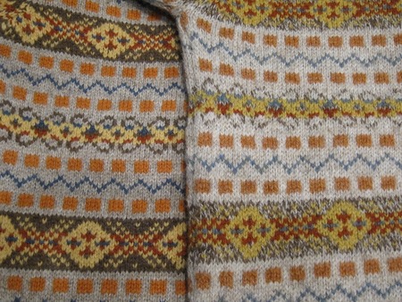 PRINCE OF WALES TYPE FAIR ISLE V NECK