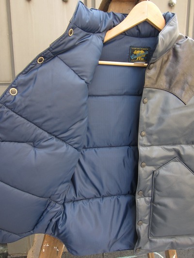ALL LEATHER DOWN VEST