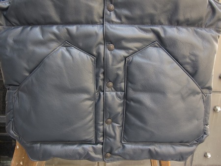 ALL LEATHER DOWN VEST