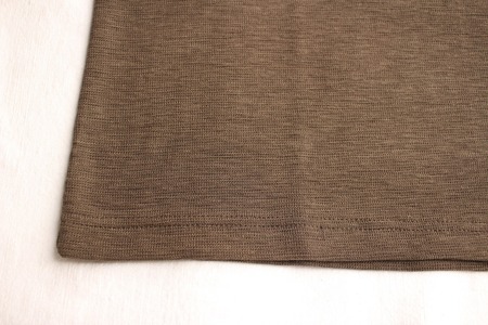SLAB KNIT HENLEY NECK TEE