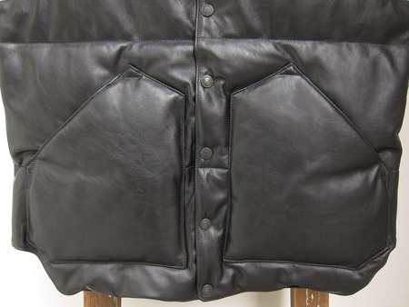 ALL LEATHER DOWN VEST