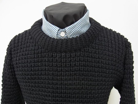 CREW NECKED FISHERMAN SWEATER (POPCORN)