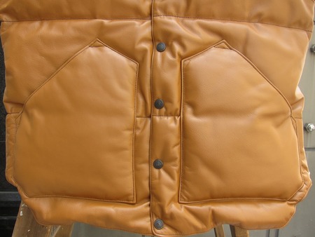 ALL LEATHER DOWN VEST