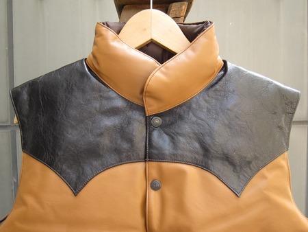 ALL LEATHER DOWN VEST