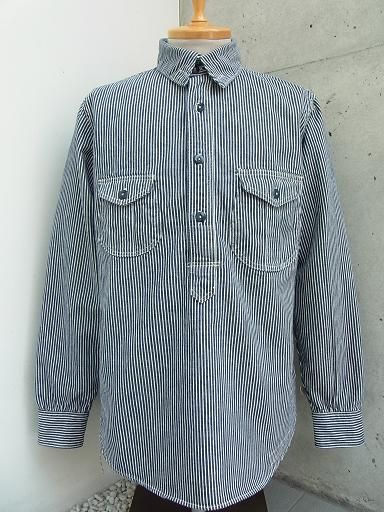 フリーホイーラーズ LOCOMOTIVE FIREMAN HICKORY 17 LOCOMOTIVE FIREMAN SHIRT - INDIGO HICKORY : McFly （マクフライ