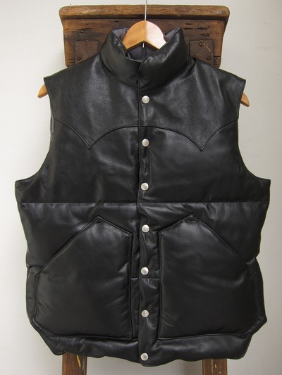 ALL LEATHER DOWN VEST
