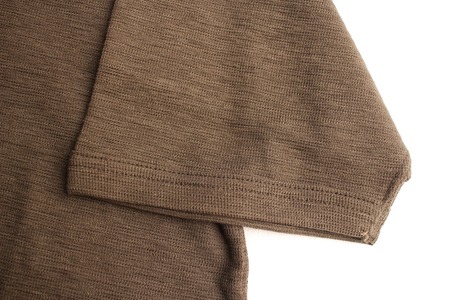 SLAB KNIT HENLEY NECK TEE