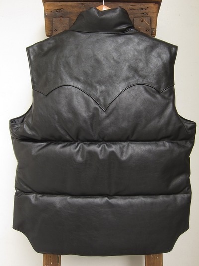 ALL LEATHER DOWN VEST