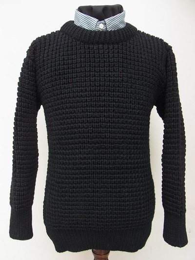 CREW NECKED FISHERMAN SWEATER (POPCORN)