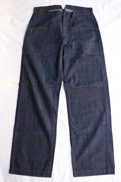 FREEWHEELERS / 1910 U.S.NAVY WORK TROUSERS (11oz DENIM),2010 model