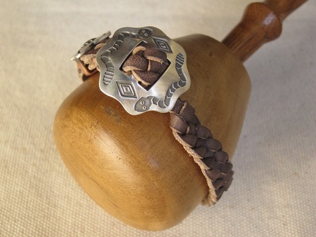 Mid 1960s Cowhide Braided Bracelet