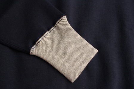 SET-IN SLEEVE 2-TONE SWEAT