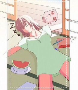昼寝しているお姉さんにイタズラ