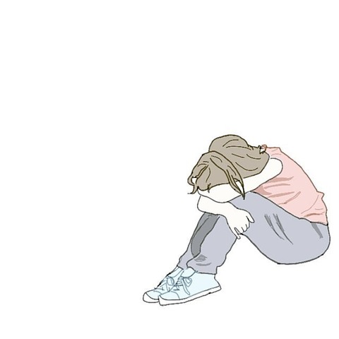 うずくまる