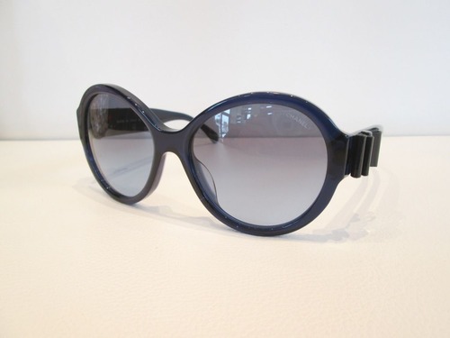 CHANEL 5280-Q-A サングラス CHANEL 5280-Q-A Ribbon Sunglasses Coco Mark Black Frame Gray