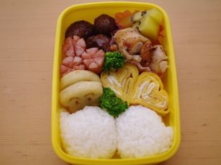ハロウィン仲良しオバケのキャラ弁当02