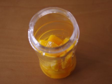 黄桃の贅沢ソルベ缶詰で簡単にひんやりシャーベット02