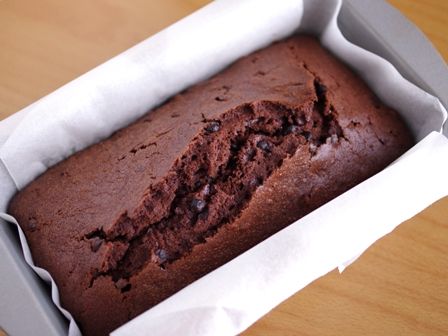 デコレーション用ダブルチョコパウンドのケーキ