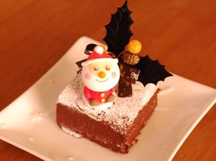 チョコレートガナッシュのクリスマスケーキ01