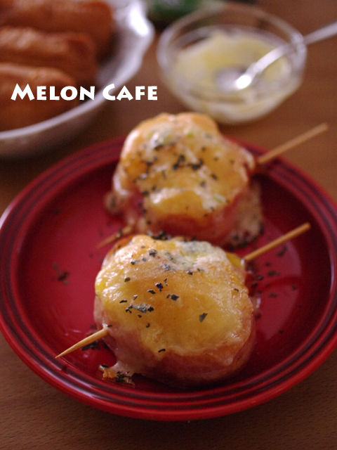 じゃがベーコン焼きわさバターがけajpg