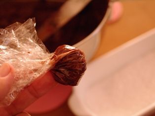 チョコレートガナッシュのクリスマスケーキ14